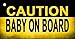 SMART BLONDE Caution Baby On Board Novelty Metal Key Chain KC-9905