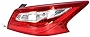 labwork Outer Tail Light Assembly, Rear Brake Light , Passenger Side, Right Side, Replacement for 2016-2018 NISSAN Altima Car Lampshade 26550-9HS0A NI2805106
