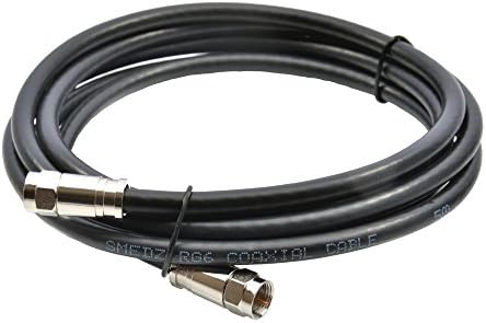 MAST DIGITAL YCAB03K1 Smedz 5 m Twin Satellite Shotgun Coax Cable Extension Kit with Premium Fitted Compression F Connectors for Sky Q, Sky HD, Sky+ and Freesat - White