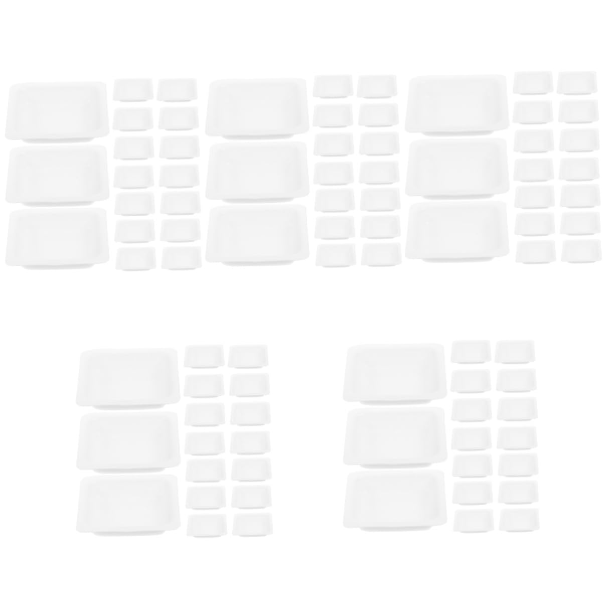 Gatuida 500pcs Weighing Dishes for Lab Reusable Pans Weighing Boat for Accurate Measurements