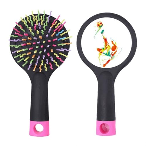 Brosse à cheveux démêlante de football pour joueurs sur terrain