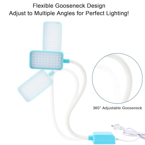Magnetic Work Light, HengBo LED Machine Light with Flexible Gooseneck, 1500LM 7000K Bright Workshop Lamp for Lathe, Drill Press, Garage Repairs — view 3