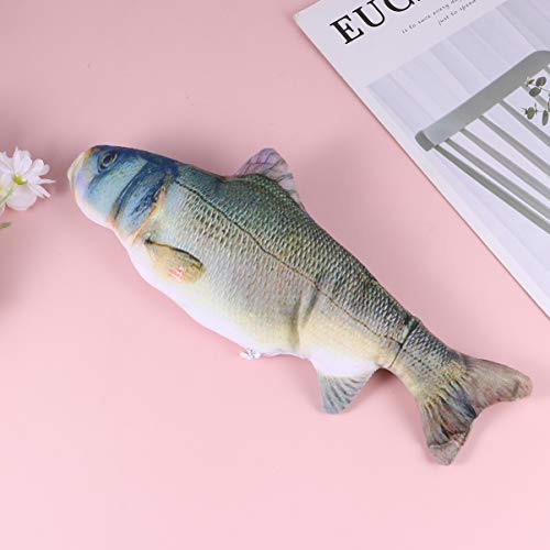 Brinquedo interativo para gatos da POPETPOP – Brinquedo elétrico para gatos com peixes em movimento,