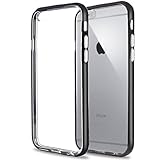 iPhone 6S Case,iPhone 6 Case,[4.7inch] by Ailun,Injected&Sealed Bumper,Ultra Transparency,Shock-Absorption,Anti-Scratch&Fingerprints Back Cover,Siania Retail Package[Black]