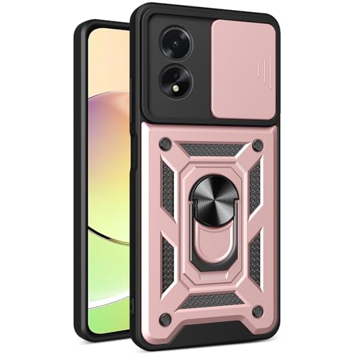 Coque Oppo A18 robuste pour homme avec anneau et support vidéo intégré
