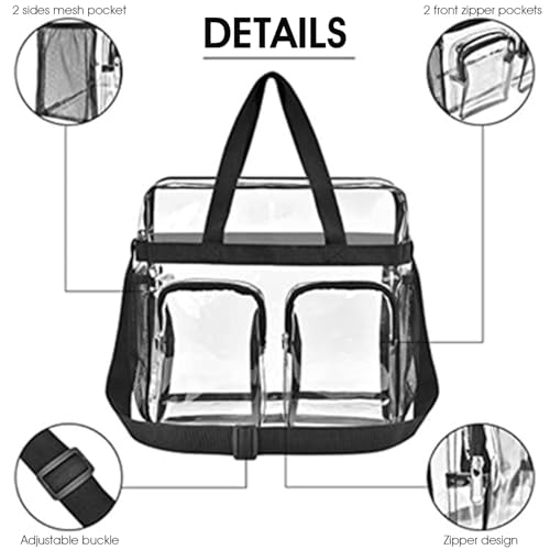Bolsa transparente para estadios y conciertos con correa ajustable cómoda 5