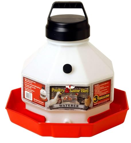 Little Giant Farm & Ag PPF3 3 Gallon Plastic Poultry Fountain
