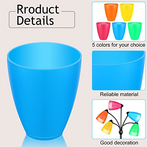 5 Colored Lamp Shade Plastic Lamp Shade Cover Replacement For Floor Lamps 1.65 Inch Lampshade Interchangeable Colored Floor Lamp Shade For Bedroom Living Room Table Floor Led Lamp Supplies #TOP2