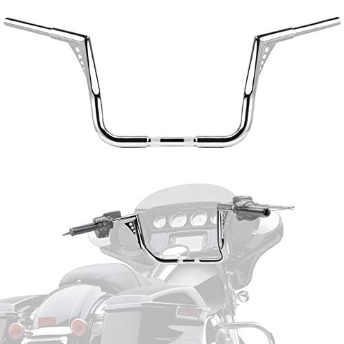 KEMIMOTO 12 Rise Ape Hangers Rise Ape Z Hangers Handlebar For Electra Glide Street Glide Ultra Limited 1-1 4