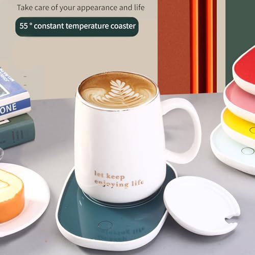 Coffee Mug Warmer Cup Heating Pad Desk Electric Beverage Warmer Plate 55℃ Constant Temperature For Cocoa Tea Water Milk
