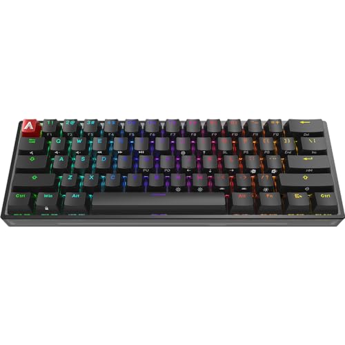 Teclado Mecânico Gamer AGON AGK600 Cherry MX Red Switch Hot-Swappable US RGB 360° com design 60% ult
