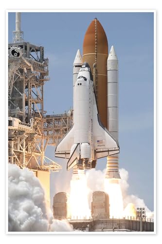Navette spatiale Atlantis Poster de NASA 60 x 90 cm Tableaux Décoration murale