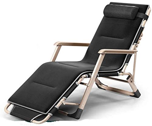 Chaises longues de jardin inclinables zéro gravité avec coussins de support