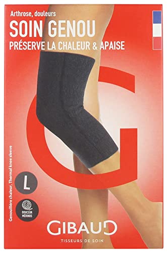 Genouillère Chaleur Gibaud Soin Genou L avec tissu thermorégulateur isolant