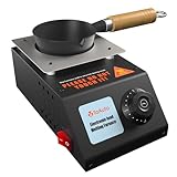 TOAUTO Elektrischer Blei-Schmelztopf, 15 Minuten Timing, hohe Kapazität, 2,7 kg, Hochsicherheitstopf, getrennt von Edelstahl-Metallbasis, Metallschmelztopf zum Angeln, Gewichtformen, Kugelgussformen
