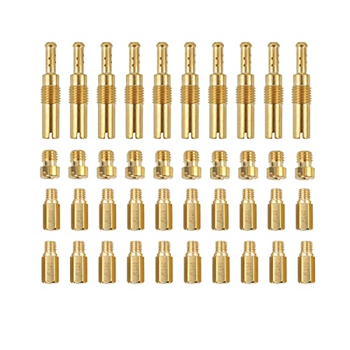 30Pcs Carburetor Main Jets And 10Pcs Slow Jets Pilot Jet Kit Fits For Pwk Keihin Oko Koso Cvk #TOP5
