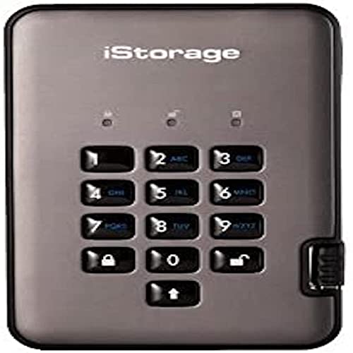 Istorage Diskashur Pro2 Ssd 1Tb Secure Portable Solid-State Drive - Fips Level 2 Certified - Password Protected, Dust & Water Resistant, Military Grade Hardware Encryption Is-Dap2-256-Ssd-1000-C-G #TOP17