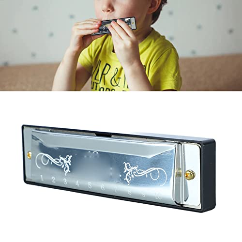 Embouchure Standard, Surface Lisse Harmonica 10 Trous Dur de Longue Durée Aluminium Léger et Acier Inoxydable 20 Mélodies Aucune Déformation pour le Voyage (Argent) - Les Beatles, Paul McCartney, John Lennon, RIngo Starr, George Harrison Embouchure Standard, Surface Lisse Harmonica 10 Trous Dur de Longue Durée Aluminium Léger et Acier Inoxydable 20 Mélodies Aucune Déformation pour le Voyage (Argent) – Image 3