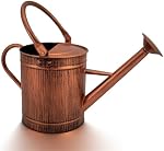 1 Gallon Copper Metal Watering Can, Removable Spout | Vintage Plant Water Can for Indoor, Outdoor, Garden, and Patio Use