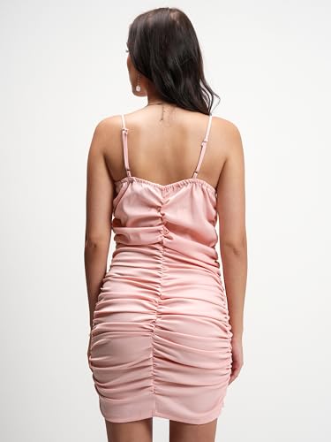Image of Tokyo Talkies Women's Dresses for Women | Bodycon | Above Knee | Ruched | Strappy | Weatern wear | Party Fashion Wear | Chic & Elegant