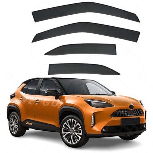 Car Window Rain Guards for Toyota Yaris Cross MK1-XP210 2020-2025, Window Deflectors Vent Window Visors Rain Sun Wind Guards Shade Deflectors Accessories