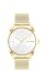 Produktbild Calvin Klein Analog Quarzuhr für Damen mit Gelbgoldfarbenes Edelstahl-Mesh-Gliederarmband - 25200195