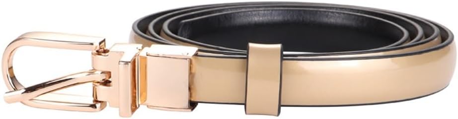 Sided Women's Belt Decoration Dress With Cowhide Thin Waistband Paired With Suit Jeans Strap(white-Dinosaur Doodle4)
