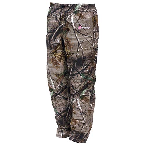 Frogg Toggs Pro Action Water-Resistant Rain Pant, Women's, Realtree Xtra, Size Large
