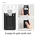 elago Key Magnetic Wallet Card Holder 2-Cards Compatible with MagSafe for iPhone 16/15/14/13/12 Series - Key Holder, Secure Phone Wallet, Long Last Silicone, Scratch and Damage Protection (Black)