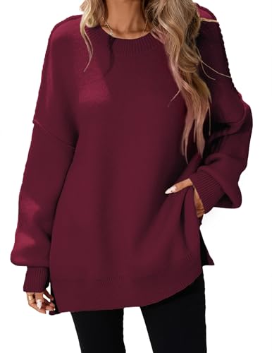 Image of Libsorge Womens Oversized Mockneck Cute Cable Knit Sweater Winter Fall 2025 Ladies Dressy Casual Lightweight Pullover Tops