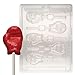 Cybrtrayd S050 Boxing Glove Lolly Chocolate Candy Mold with Exclusive Cybrtrayd Copyrighted Chocolate Molding Instructions