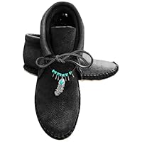 Boots Women's Vintage Short Boots Waterproof Wellington Boots Winter Non-Slip Snow Boots Roman Flat Shoes Medieval Shoes Elegant Ankle Boots with Pendant Casual Laces Leather Shoes