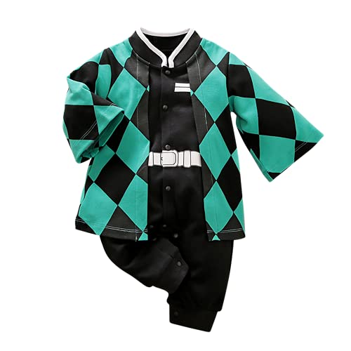 Image of IURNXB Infant Boys Girls Cotton Anime Jumpsuit One Piece Toddler Romper Baby Clothes