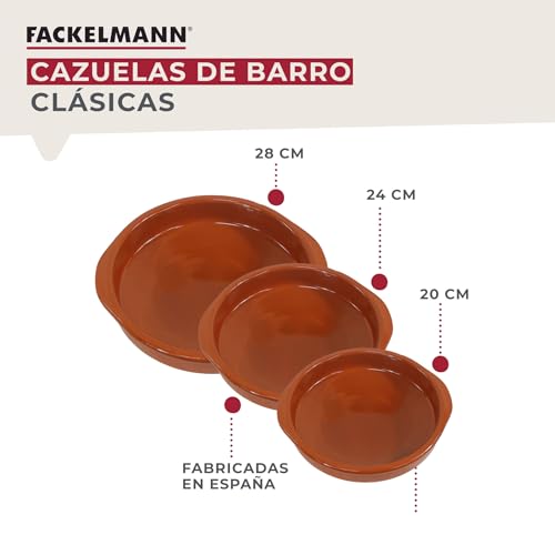 Imagen adicional Fackelmann Set de 3 Cazuelas de Cerámica