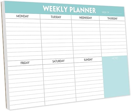 Premify Weekly Planner TO DO List Notepad, Task Pad w/Daily ...