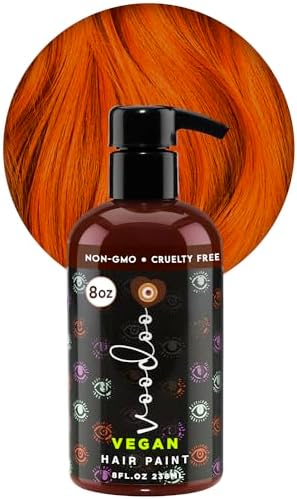 MOEHAIR Semi-Permanent Hair Color | Dark Blue Hair Dye 8 Oz | No Ammonia, Sulfate or Paraben | Vegan & Cruelty-Free | Voodoo Serenity Blue Hair Color (Copper)