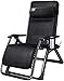 Krzesło składane Leżak Leżaki i fotele ogrodowe Leżanka Krzesła składane biurowe z poduszką (kolor: czarny, rozmiar: z poduszką)
