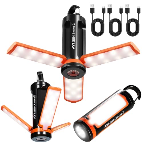 Portable LED Rechargeable Camping Lantern, AYL Lightweight USB Rechargeable Lamp