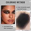 Kaely Pressed Single Eyeshadow Makeup, Deep Black ... #3