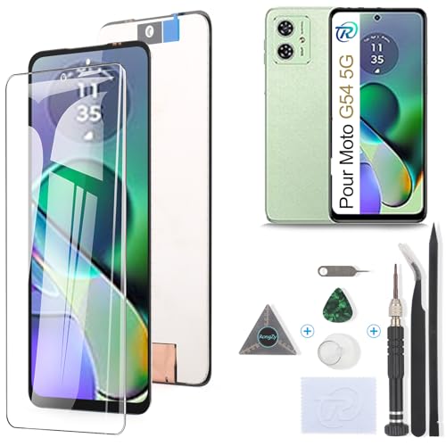 RongZy Écran Tactile LCD Compatible avec Motorola Moto G54 5G De Remplacement LCD Tactile Vitre pour Motorola Moto G54 5G XT2343 avec Kit D'outils de...