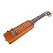 KEPOHK Kreative Flaschenform 21/23 Zoll elektrische Ukulele Massivholz-Kit mit Tasche 3,5 mm Audio 4-teilige Saiten 21-Zoll-Aspicture