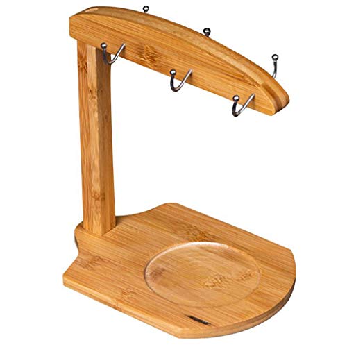 ZSQAI 1 PC Becher Lagergestell Hölzerner Becher Halter Kaffeetasse Organizer Becher Hängende Rack Cover