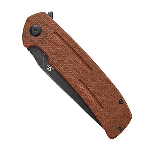 Sitivien-ST133-Folding-KnifeD2-BladeMicarta-Handle-EDC-Tool-Knife-for-Outdoor-Camping-HikingBrown