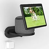 【Mejor calidad de sonido y ángulo del monitor】 El soporte de pared para dispositivos Show 10 permite que el altavoz capte tu voz mucho más fácilmente y proporcione un mejor sonido direccional. También mejora la posición del dispositivo para tener una buena visión del monitor en interiores.