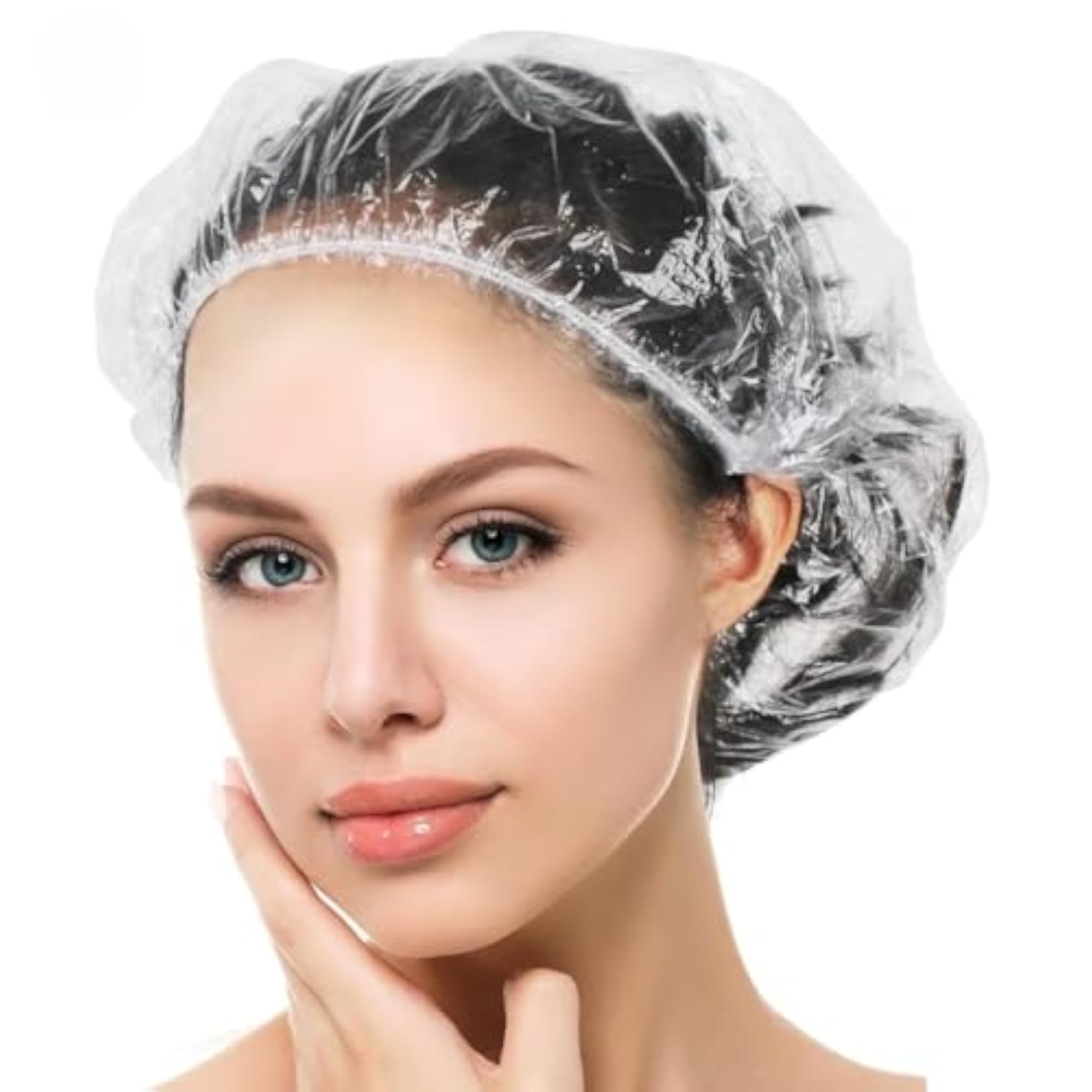Clear Thick Plastic Waterproof Shower Caps