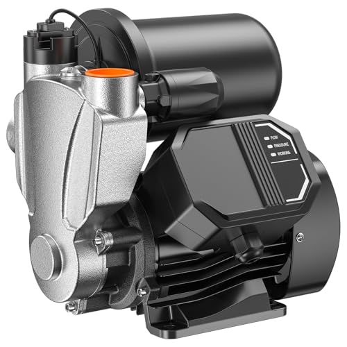 Bomba Periférica para aumento de presión de agua Meniio PW01 1.6 HP 110 volts Acero Inoxidable