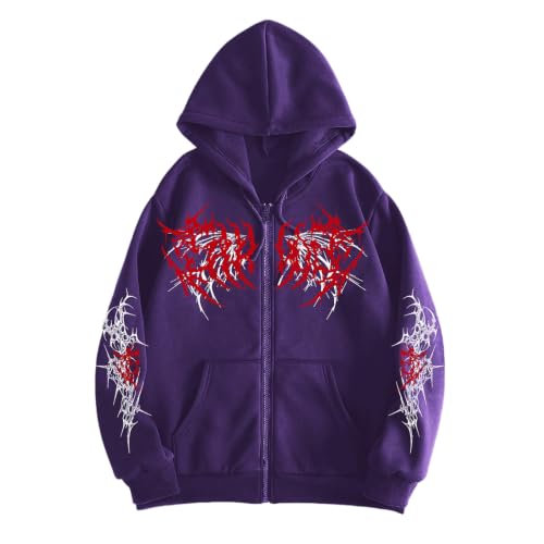 Sweat à capuche gothique ample zippé : résolvez le manque de style de votre garde-robe d'hiver