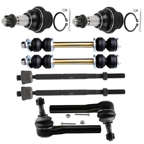 SCITOO 8pcs Front Suspension Kit Outer Inner Tie Rod End Sway Bar Link Ball Joint Replacement for Chevy Silverado 1500 Tahoe Suburban for GMC Sierra 1500 Yukon Yukon XL for Cadillac Escalade by SCITOO - Used condition - Image 2