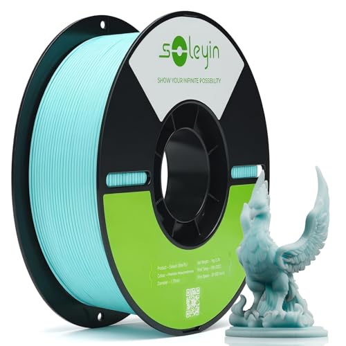 Creality Soleyin Ultra PLA Filament 1,75mm, 3D Druckerfilament 1kg, Hochgeschwindigkeit 30-300 mm/s, ±0,02 mm Präzision, für Creality Ender K1 K2 Serie FDM 3D Drucker, Ozeanblau Creality Soleyin Ultra PLA Filament 1,75mm, 3D Druckerfilament 1kg, Hochgeschwindigkeit 30-300 mm/s, ±0,02 mm Präzision, für Creality Ender K1 K2 Serie FDM 3D Drucker, Ozeanblau