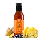 Poi Dog - Huli Sauce - Pineapple, Tamari Soy, Miso, Ginger, Guajillo Chile, and Chinese 5 Spice - Sweet & Savory Hawaiian Barbecue Marinade - Vegan, Gluten Free, Low Calorie & Carb - 12 Oz Bottle